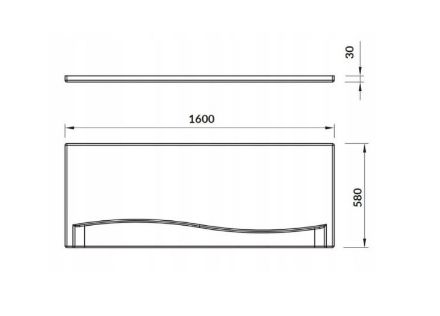 Mutassa a/az Cersanit előlap, Nike 160cm (S401-029) részleteit Kép Cersanit előlap, Nike 160cm (S401-029)
