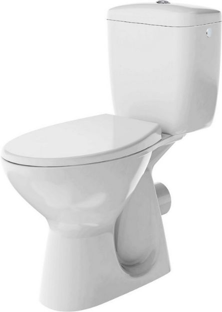 Kép Cersanit Basic monoblokk WC garnitúra, monoblokk WC szett hátsó kifolyású