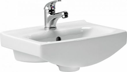 Mutassa a/az Cersanit Cersania 60 bútorra építhető mosdó, fehér, 60x42cm (K11-0046) részleteit Kép Cersanit Cersania 60 bútorra építhető mosdó, fehér, 60x42cm (K11-0046)