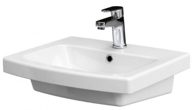 Kép Cersanit Easy 55 mosdó, fehér, 55x44cm (K102-013)