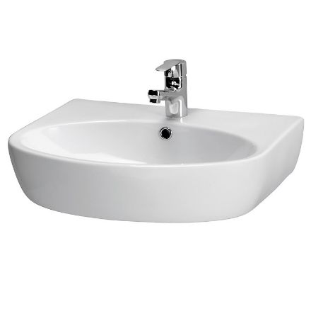 Mutassa a/az Cersanit  Parva 60 mosdó, fehér, 60x46cm (K27-031) részleteit Kép Cersanit  Parva 60 mosdó, fehér, 60x46cm (K27-031)