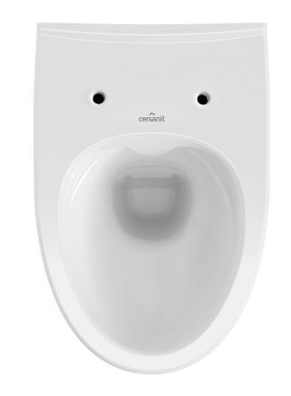 Mutassa a/az Cersanit Parva fali WC, perem nélküli, fehér (K27-061) részleteit Kép Cersanit Parva fali WC, perem nélküli, fehér (K27-061)