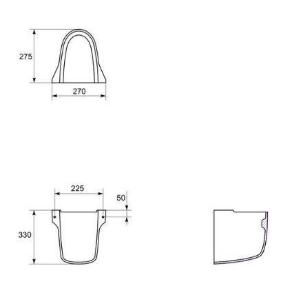 Mutassa a/az Cersanit President szifontakaró, fehér (K08-012) részleteit Kép Cersanit President szifontakaró, fehér (K08-012)