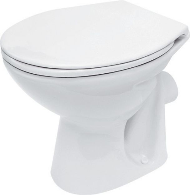 Kép Cersanit President P10 WC, mélyöblítésű, hátsó kifolyású, fehér (K08-014)
