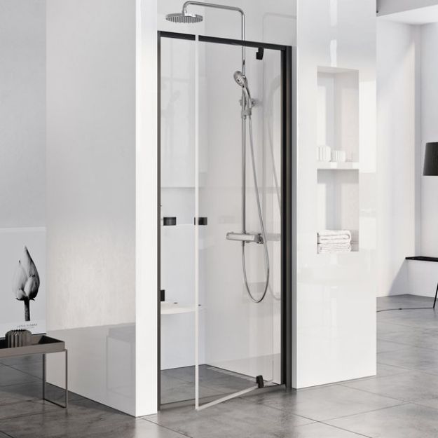 Kép Ravak PDOP1-90 zuhanyajtó fehér/fehér + Transparent 03G70101Z1