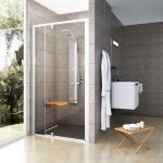 Kép Ravak PDOP2-110 zuhanyajtó fehér-fehér + Transparent 03GD0101Z1