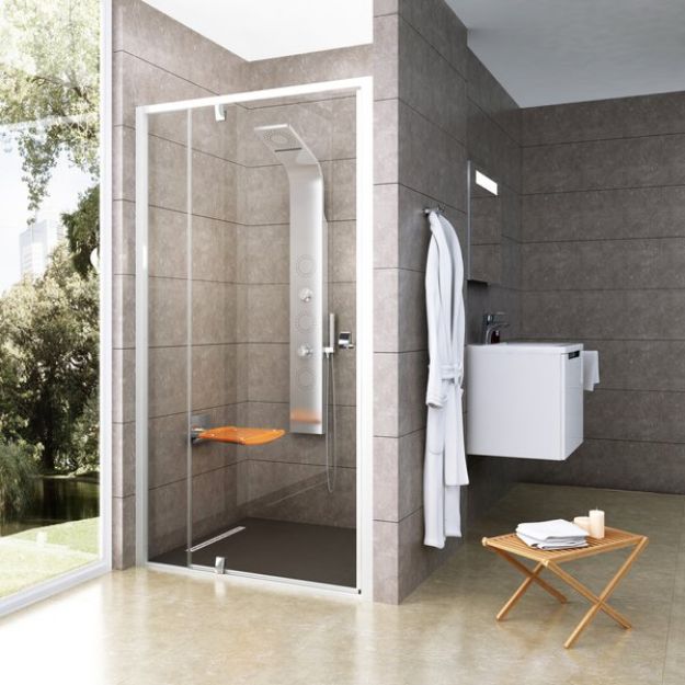 Kép Ravak PDOP2-110 zuhanyajtó fehér-fehér + Transparent 03GD0101Z1