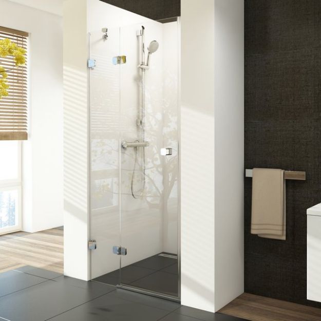 Kép Ravak BSD2 -100 cm zuhanyajtó balos króm+transparent 0ULAAA00Z1