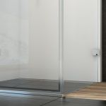 Kép Ravak BSD2 -100 cm zuhanyajtó balos króm+transparent 0ULAAA00Z1
