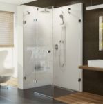 Kép Ravak zuhanykabin BSDPS-110/80 jobbos, króm + Transparent 0UPD4A00Z1