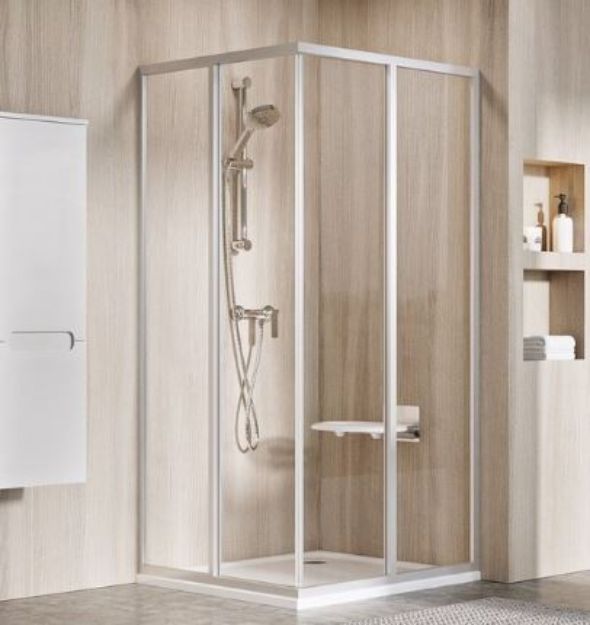 Kép Ravak zuhanykabin, SRV2-90 195 S szatén+Transparent