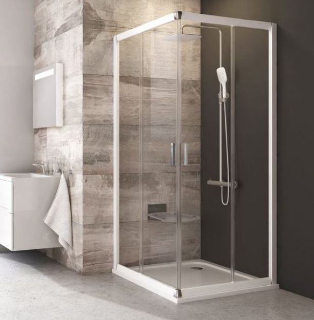 Kép Ravak Zuhanykabin BLRV2-80 szatén+Transparent (84-1LV40U00Z1)
