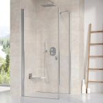 Kép Ravak CRV1-80 zuhanykabin krómhatású-transparent 1QV40C01Z1