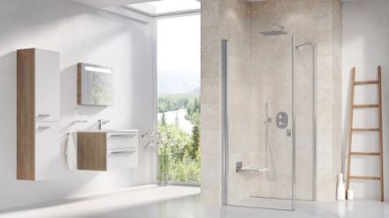 Mutassa a/az Ravak CRV1-80 zuhanykabin krómhatású-transparent 1QV40C01Z1 részleteit Kép Ravak CRV1-80 zuhanykabin krómhatású-transparent 1QV40C01Z1