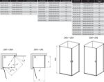 Kép Ravak CRV1-80 zuhanykabin krómhatású-transparent 1QV40C01Z1