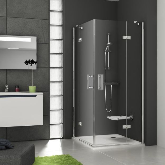 Kép Ravak zuhanykabin SMSRV4-90/90  Chrom+Transparent 1SV77A00Z1