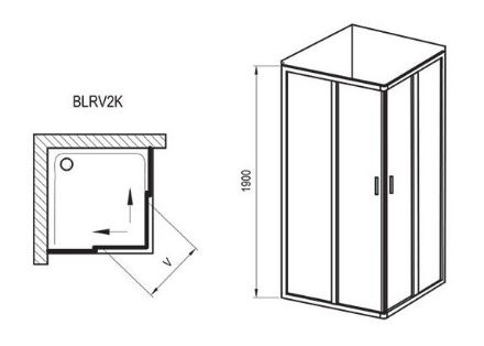 Mutassa a/az Ravak Zuhanykabin BLRV2K-100 szatén+Transparent (84-1XVA0U00Z1) részleteit Kép Ravak Zuhanykabin BLRV2K-100 szatén+Transparent (84-1XVA0U00Z1)
