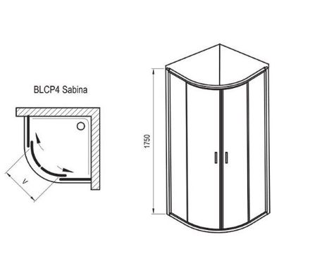 Mutassa a/az Ravak Zuhanykabin BLCP4-90 Sabina krómhatású+Transparent (84-3B270C40Z1) részleteit Kép Ravak Zuhanykabin BLCP4-90 Sabina krómhatású+Transparent (84-3B270C40Z1)