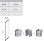 Kép Ravak fix oldalfal, BLPS-100 fényes alu+Transparent 9BHA0C00Z1