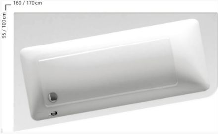 Mutassa a/az Ravak Kád, 10° 170x100 P (jobbos), fehér (84-C821000000) részleteit Kép Ravak Kád, 10° 170x100 P (jobbos), fehér (84-C821000000)