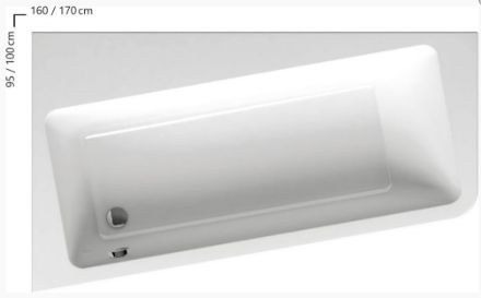 Mutassa a/az Ravak Kád, 10° 160x95 P (jobbos), fehér C841000000 részleteit Kép Ravak Kád, 10° 160x95 P (jobbos), fehér C841000000