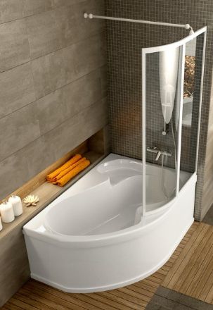 Mutassa a/az Ravak aszimetrikus kád, ROSA 140x105 P (jobbos), snowwhite részleteit Kép Ravak aszimetrikus kád, ROSA 140x105 P (jobbos), snowwhite