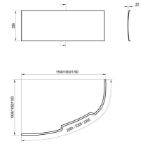 Kép Ravak előlap ASYMETRIC 150 R (jobbos) CZ45100000