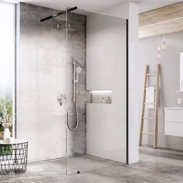 Kép Ravak Walk-in Wall-120 v.200 krómhatású+Transparent