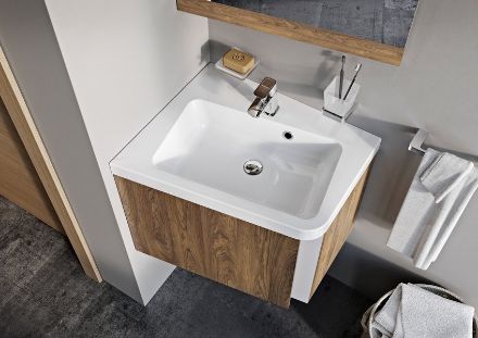 Mutassa a/az Ravak fürdőszobai szekrény mosdó alá, SD 10° 650 L, fehér X000000745 részleteit Kép Ravak fürdőszobai szekrény mosdó alá, SD 10° 650 L, fehér X000000745