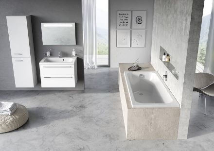 Mutassa a/az Ravak Fürdőszobai szekrény mosdó alá, SD 800 Chrome II Fehér részleteit Kép Ravak Fürdőszobai szekrény mosdó alá, SD 800 Chrome II Fehér