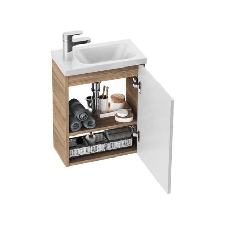 Mutassa a/az Ravak Fürdőszobai szekrény mosdó alá, SD 400 Chrome cappucino részleteit Kép Ravak Fürdőszobai szekrény mosdó alá, SD 400 Chrome cappucino