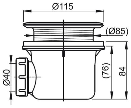 Mutassa a/az Ravak Basic 90 zuhanytálca szifon (X01308) részleteit Kép Ravak Basic 90 zuhanytálca szifon (X01308)