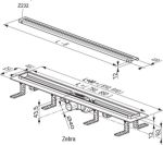 Kép Ravak zuhanyfolyóka OZP Zebra 750 X01433