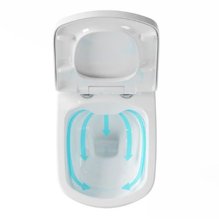 Mutassa a/az Ravak Classic RimOff fali Wc (X01671) részleteit Kép Ravak Classic RimOff fali Wc (X01671)