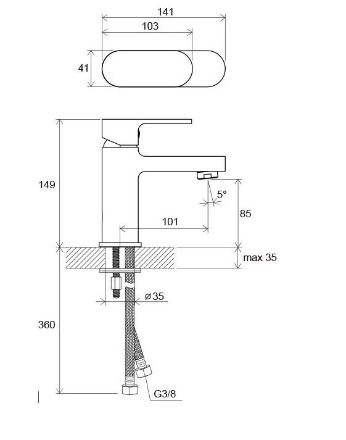 Mutassa a/az Ravak Chrome álló mosdócsaptelep leeresztő nélkül CR 012.00 (84-X070041) részleteit Kép Ravak Chrome álló mosdócsaptelep leeresztő nélkül CR 012.00 (84-X070041)