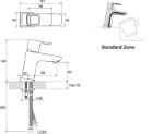 Kép Ravak 10 TD 012.00 álló mosdócsaptelep leeresztő nélkül 145mm (X070064)