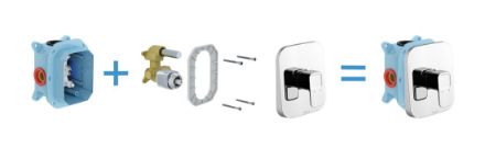 Mutassa a/az Ravak 10° falba süllyesztett csaptelep váltó nélkül R-boxhoz ,TD 066.00 részleteit Kép Ravak 10° falba süllyesztett csaptelep váltó nélkül R-boxhoz ,TD 066.00