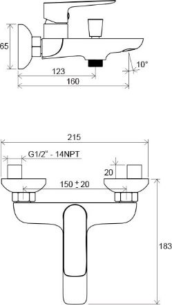 Mutassa a/az Ravak Classic kádtöltő csaptelep CL 022.00/150 részleteit Kép Ravak Classic kádtöltő csaptelep CL 022.00/150