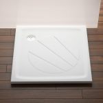Kép Ravak Perseus Pro 90x90 cm szögletes zuhanytálca fehér (XA037701010) 