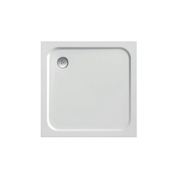 Kép Ravak Pro Chrome Perseus 90 90x90 cm íves zuhanytálca (XA047701010)