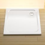 Kép Ravak Pro Chrome Perseus 90 90x90 cm íves zuhanytálca (XA047701010)