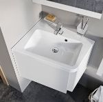 Kép Ravak 10° mosdó sarok balos 650 L fehér nyílással