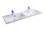 Kép Ravak Flat Duo 1200 dupla mosdó  fehér, túlfolyóval XJP01112000