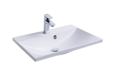 Mutassa a/az Ravak Flat 600 x 460 mosdó (fehér) tulfolyóval XJP01160000 részleteit Kép Ravak Flat 600 x 460 mosdó (fehér) tulfolyóval XJP01160000