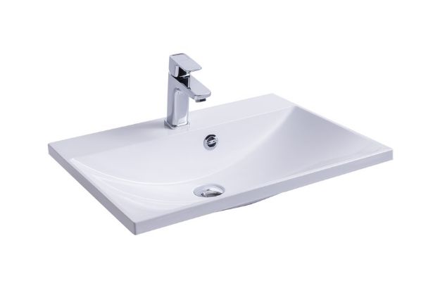 Kép Ravak Flat 600 x 460 mosdó (fehér) tulfolyóval XJP01160000