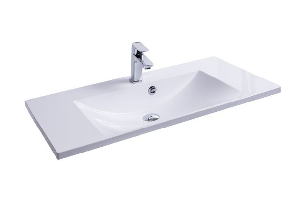 Kép Ravak Flat 900 mosdó (fehér) nyílással XJP01190000