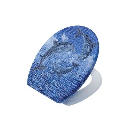 Mutassa a/az Blue Ice M antibakteriális duroplast WC ülőke részleteit Kép Blue Ice M antibakteriális duroplast WC ülőke