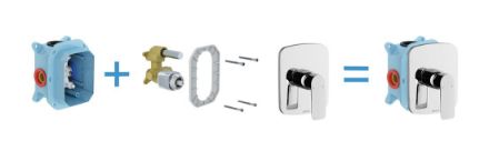 Mutassa a/az Ravak Classic falsík alatti csaptelep váltó nélkül R-boxhoz CL 066.00 X070089 részleteit Kép Ravak Classic falsík alatti csaptelep váltó nélkül R-boxhoz CL 066.00 X070089