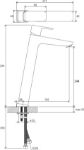 Kép Ravak 10° Free álló mosdócsaptelep leeresztő nélkül, 333mm TD F 015.00 X070130