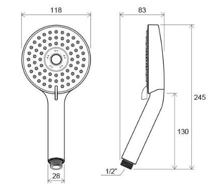 Mutassa a/az Ravak Lapos zuhanyfej 953.00 (3 funkciós) (84-X07P009) részleteit Kép Ravak Lapos zuhanyfej 953.00 (3 funkciós) (84-X07P009)